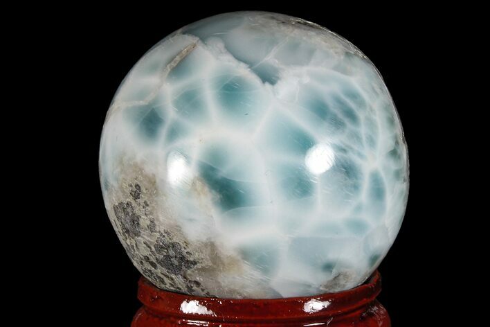 Polished Larimar Sphere - Dominican Republic #168135